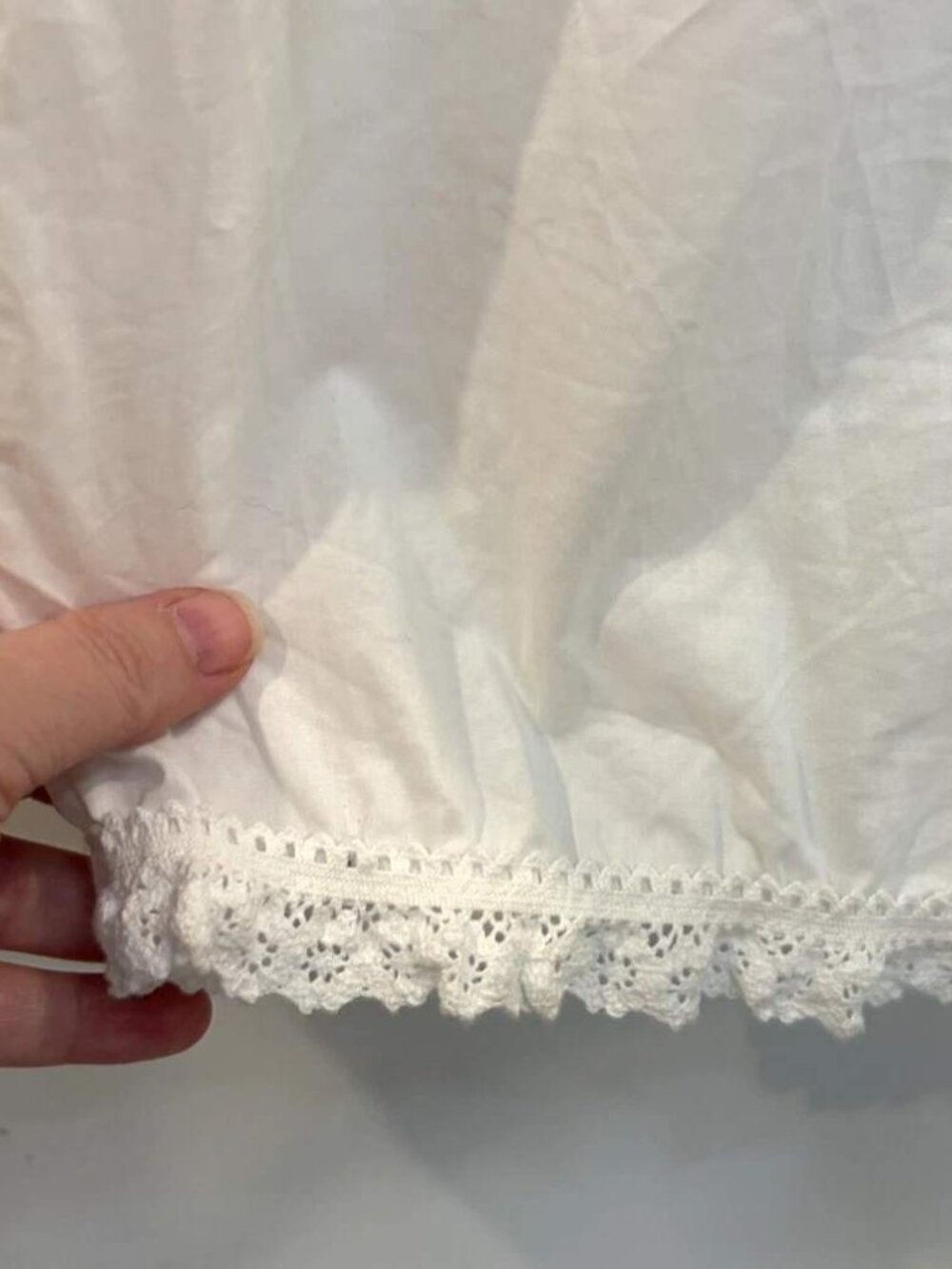NWT Caroline Constas White Lace Cotton Midi Dress M Cottagecore Boho Milkmaid - Picture 12 of 16